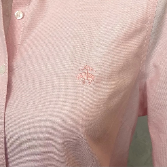 SOLD! Brooks Brothers Blush Pink Tailored Fit Non Iron Supima Cotton Size 8P - Picture 4 of 10